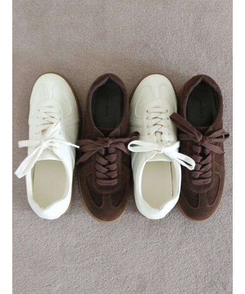 Ungrid（アングリッド）の「トレーナースニーカー（スニーカー・レディース・ブラウン/オフホワイト・L/M/S）」の16枚目の写真