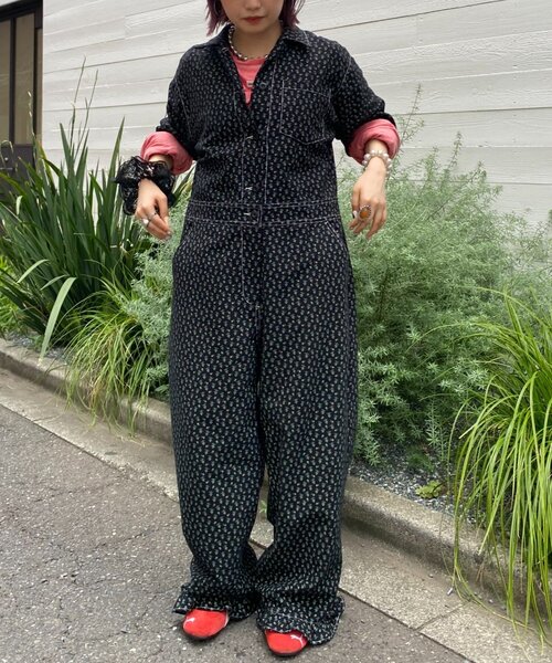 セール】【HELLO.SANFRANCISCO/ハローサンフランシスコ】花柄裾フリル