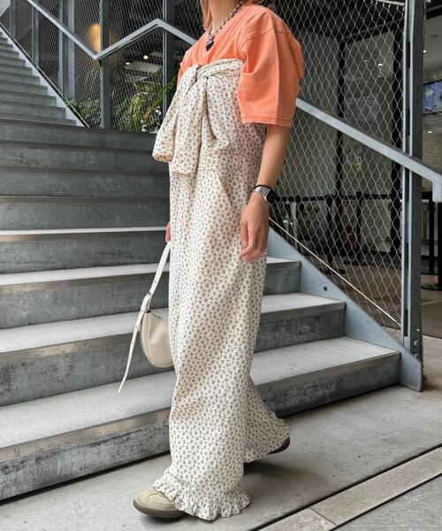 セール】【HELLO.SANFRANCISCO/ハローサンフランシスコ】花柄裾フリル