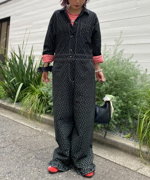 セール】【HELLO.SANFRANCISCO/ハローサンフランシスコ】花柄裾フリル