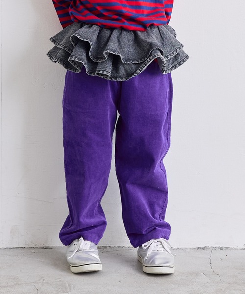 MARKEY'S(マーキーズ)の「コールテンシェフパンツ(チノパンツ・キッズ・カーキ/グリーン/ピンク/ブラック/イエロー/ブルー・100/90/80/95/110/150/140/130/120)」の4枚目の写真