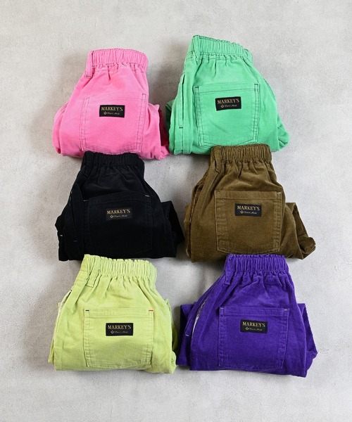 MARKEY'S(マーキーズ)の「コールテンシェフパンツ(チノパンツ・キッズ・カーキ/グリーン/ピンク/ブラック/イエロー/ブルー・100/90/80/95/110/150/140/130/120)」の7枚目の写真