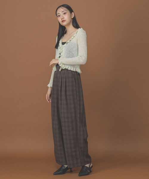 3.3 Field Trip (3.3フィールドトリップ)の「3.3 Field Trip/フリルリボンカーディガン(カーディガン/ボレロ・レディース・ホワイト/グリーン/ブラック・FREE)」の14枚目の写真