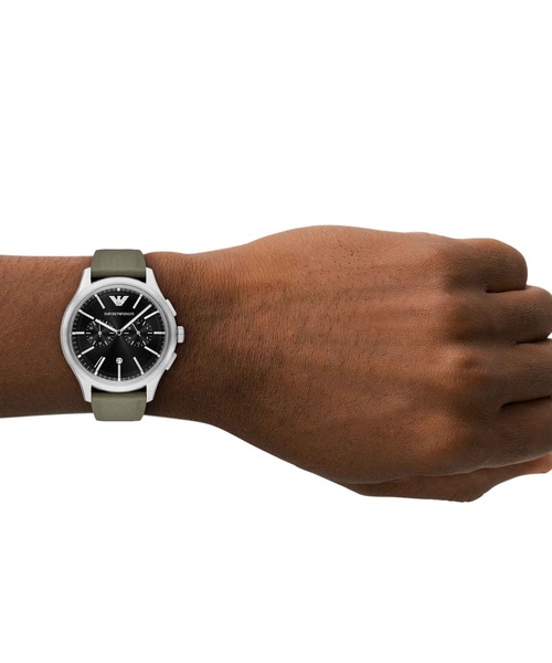 EMPORIO ARMANI(エンポリオアルマーニ)の「エンポリオ・アルマーニ 腕時計 メンズ アナログ レザー AR11693(アナログ腕時計・メンズ・グリーン・FREE)」の2枚目の写真
