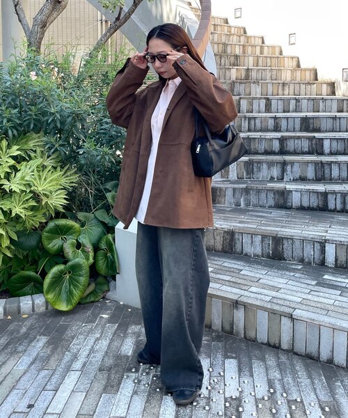 DISCOAT（ディスコート）の「スクエアくったりボストンバッグ（ボストンバッグ・レディース・ブラック/ブラウン/ベージュ・FREE）」の19枚目の写真