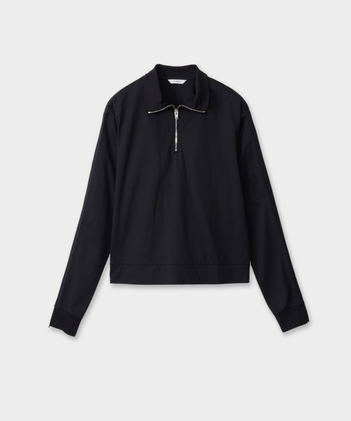 CINOH(チノ)の「CLEFF ハーフジッププルオーバー(Tシャツ/カットソー・レディース・ベージュ/ホワイト/チャコールグレー・36/38)」の4枚目の写真