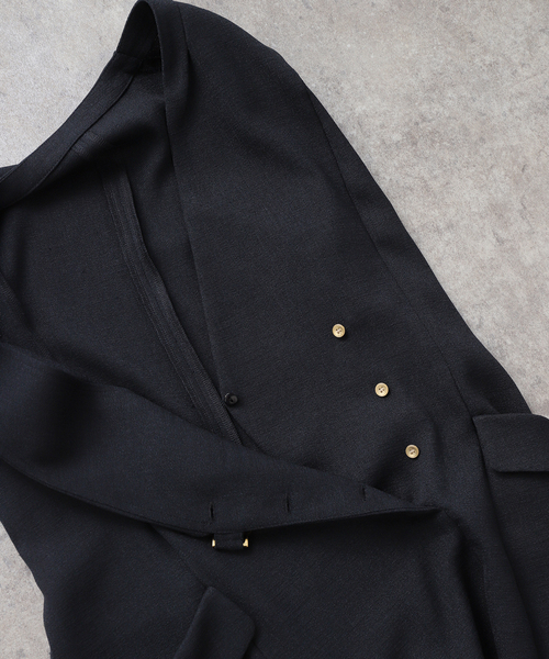 La TOTALITE（ラトータリテ）の「《追加》【洗える】アシメラペルツイルワンピース（ワンピース・レディース・ベージュ/ネイビー・36/38）」の21枚目の写真