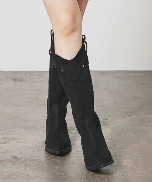 Honeys（ハニーズ）の「ウエスタンブーツ（ブーツ・レディース・ブラウン系/ブラウン/ベージュ系/ブラック系・L/LL/M/S）」の6枚目の写真