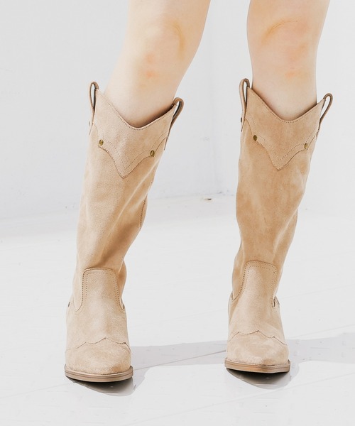 Honeys（ハニーズ）の「ウエスタンブーツ（ブーツ・レディース・ブラウン系/ブラウン/ベージュ系/ブラック系・L/LL/M/S）」の10枚目の写真