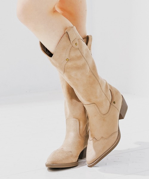 Honeys（ハニーズ）の「ウエスタンブーツ（ブーツ・レディース・ブラウン系/ブラウン/ベージュ系/ブラック系・L/LL/M/S）」の11枚目の写真