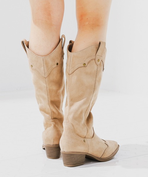 Honeys（ハニーズ）の「ウエスタンブーツ（ブーツ・レディース・ブラウン系/ブラウン/ベージュ系/ブラック系・L/LL/M/S）」の12枚目の写真