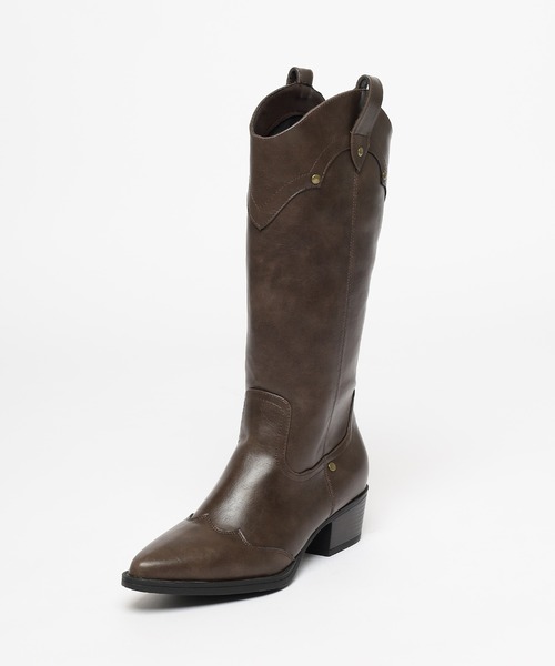 Honeys（ハニーズ）の「ウエスタンブーツ（ブーツ・レディース・ブラウン系/ブラウン/ベージュ系/ブラック系・L/LL/M/S）」の17枚目の写真