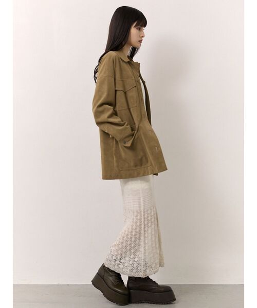 MURUA(ムルーア)の「フェイクスウェードワークジャケット(その他アウター・レディース・ベージュ/キャメル・FREE)」の12枚目の写真