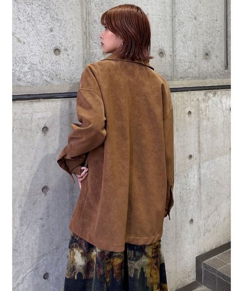 MURUA(ムルーア)の「フェイクスウェードワークジャケット(その他アウター・レディース・ベージュ/キャメル・FREE)」の16枚目の写真