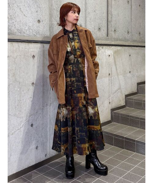 MURUA(ムルーア)の「フェイクスウェードワークジャケット(その他アウター・レディース・ベージュ/キャメル・FREE)」の17枚目の写真