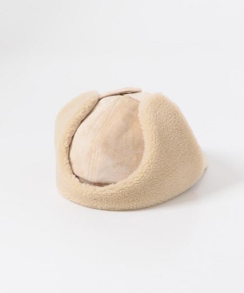 KBF（ケイビーエフ）の「フライトボアCAP（キャップ・レディース・ベージュ/ブラック・ONE）」の7枚目の写真