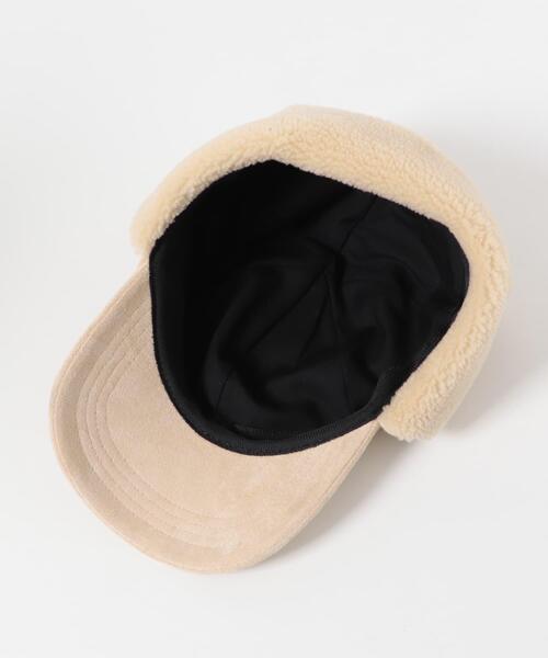 KBF（ケイビーエフ）の「フライトボアCAP（キャップ・レディース・ベージュ/ブラック・ONE）」の9枚目の写真