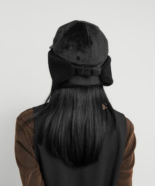 KBF（ケイビーエフ）の「フライトボアCAP（キャップ・レディース・ベージュ/ブラック・ONE）」の14枚目の写真