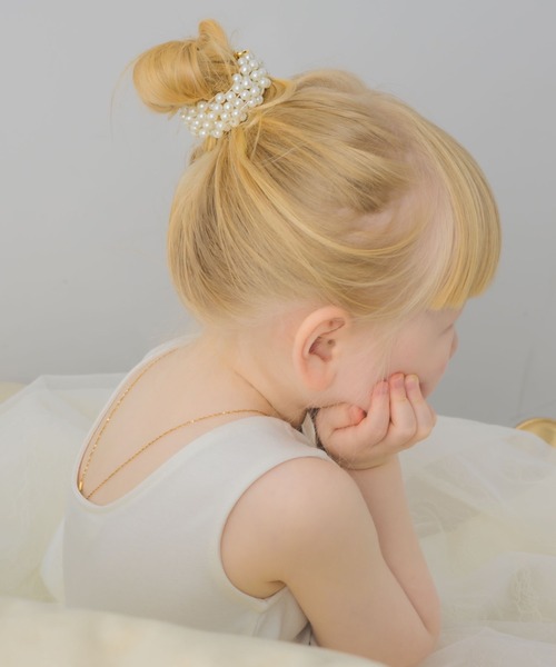 muku（ムク）の「BABY HAIR TIE/PEARL（ヘアゴム・レディース・ホワイト・FREE）」の3枚目の写真
