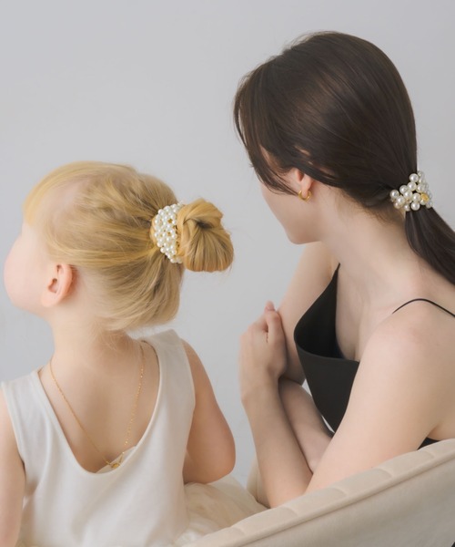 muku（ムク）の「BABY HAIR TIE/PEARL（ヘアゴム・レディース・ホワイト・FREE）」の10枚目の写真