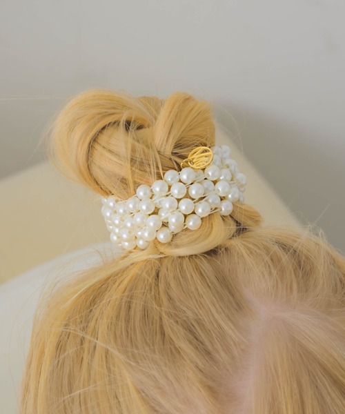 muku（ムク）の「BABY HAIR TIE/PEARL（ヘアゴム・レディース・ホワイト・FREE）」の8枚目の写真