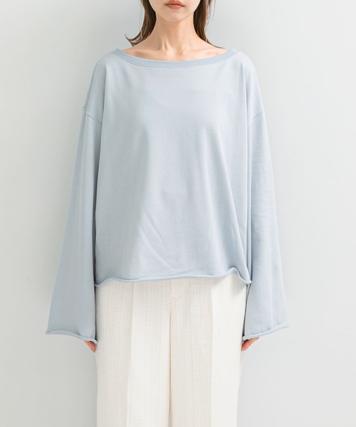 URBAN RESEARCH ROSSO WOMEN(アーバンリサーチ ロッソ)の「オフショルライトスウェット(スウェット・レディース・ライトベージュ/ブルー系その他・FREE)」の12枚目の写真