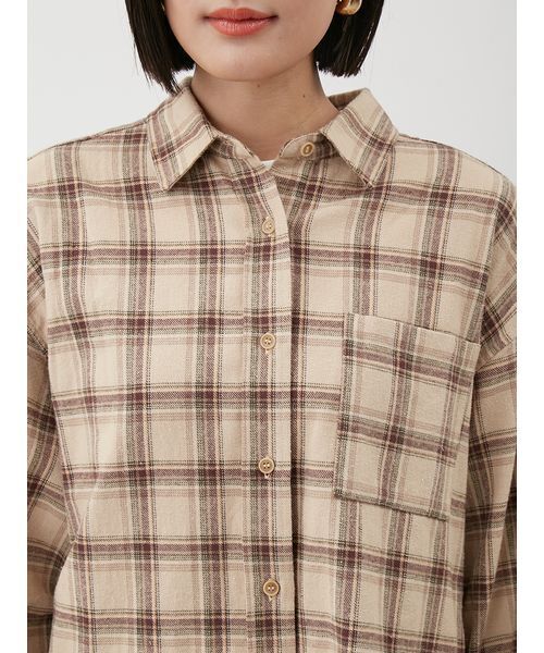 Mila Owen チェックネルシャツ Mila Owen｜チェックネルシャツ | Rakuten Fashion(楽天