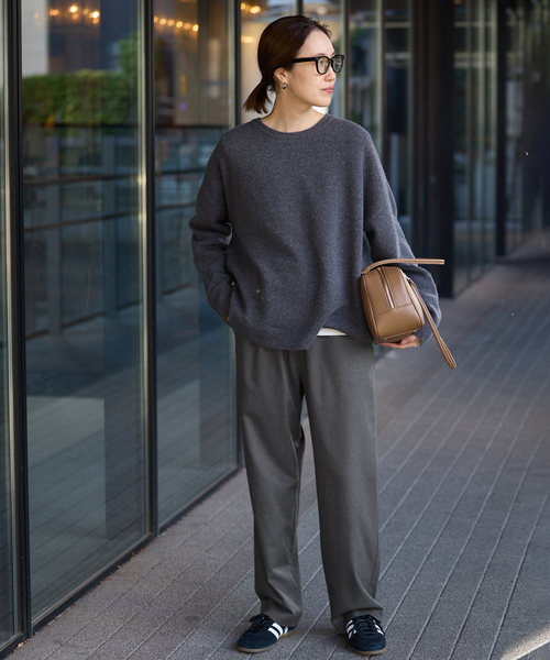 セール】《吸湿発熱/WEBのみ4サイズ展開》ウールミックスドロスト