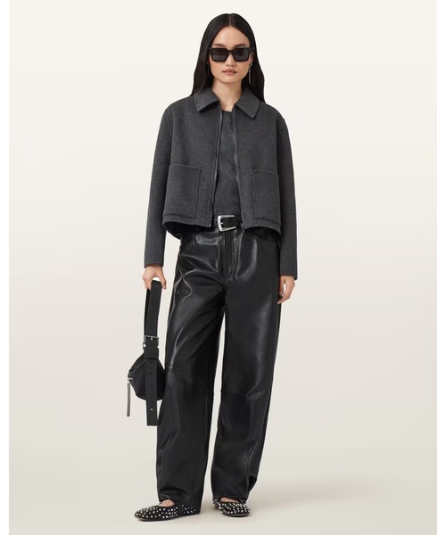 ALLSAINTS(オールセインツ)の「SEANNAH WOOL JACKET | SEANNAH ウール ジャケット(その他アウター・レディース・チャコールグレー・4/6/8/10)」の2枚目の写真