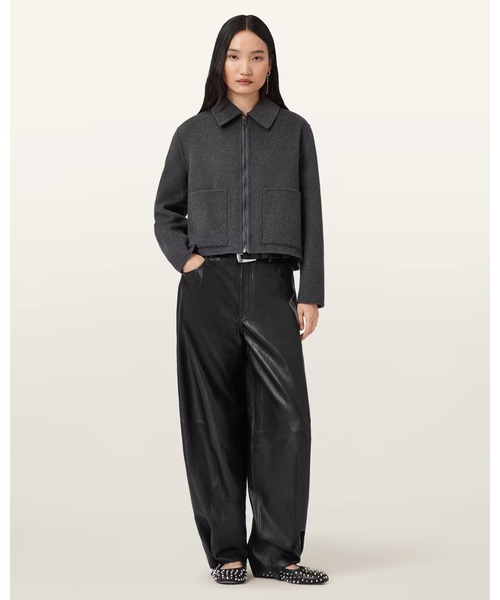 ALLSAINTS(オールセインツ)の「SEANNAH WOOL JACKET | SEANNAH ウール ジャケット(その他アウター・レディース・チャコールグレー・4/6/8/10)」の4枚目の写真