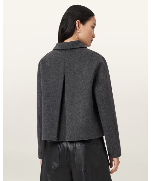 ALLSAINTS(オールセインツ)の「SEANNAH WOOL JACKET | SEANNAH ウール ジャケット(その他アウター・レディース・チャコールグレー・4/6/8/10)」の5枚目の写真