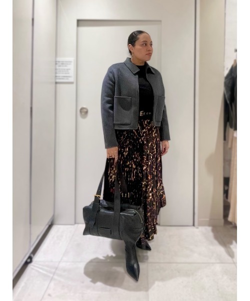 ALLSAINTS(オールセインツ)の「SEANNAH WOOL JACKET | SEANNAH ウール ジャケット(その他アウター・レディース・チャコールグレー・4/6/8/10)」の9枚目の写真