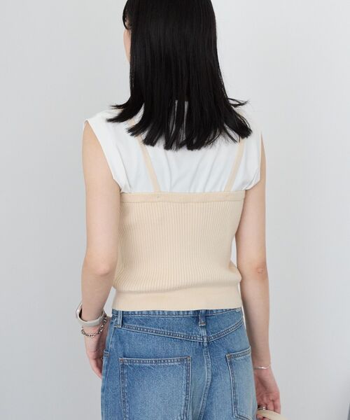 AMERICAN HOLIC（アメリカンホリック）の「【2WAY】ニットチューブトップ（ベスト・レディース・ブラック/ホワイト系その他2・M/L）」の7枚目の写真