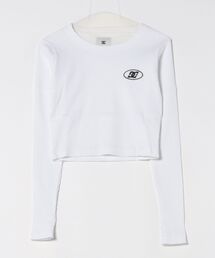25 WS TELECO SHORT L /DCレディースショート丈長袖ロンT