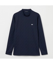 ROSASEN（ロサーセン）の「【Rosasen/GOLF】幾何学柄 ジャカード 長袖モックネック（シャツ/ブラウス）」