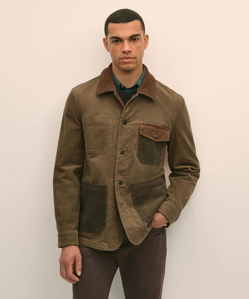 セール】コットンコーデュロイ ファン チョアジャケット（カバーオール