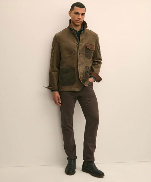 BROOKS BROTHERS(ブルックスブラザーズ)の「コットンコーデュロイ ファン チョアジャケット(カバーオール・メンズ・ブラウン・LARGE/MEDIUM/SMALL/X-LARGE)」の3枚目の写真