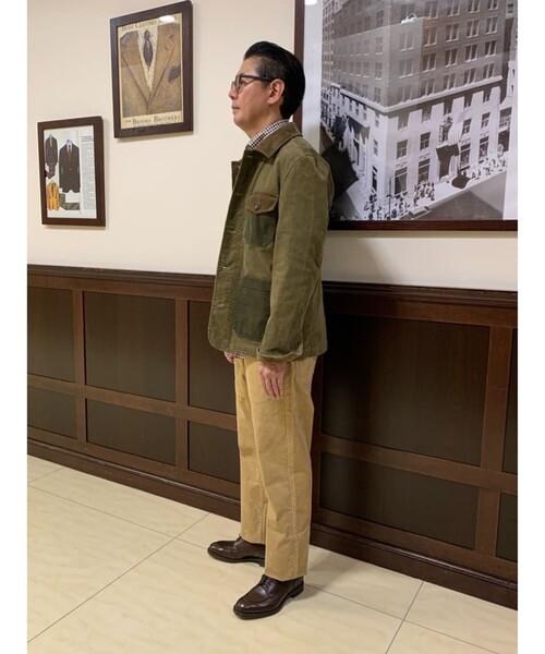 セール】コットンコーデュロイ ファン チョアジャケット（カバーオール