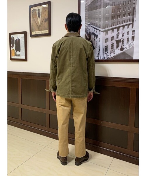 BROOKS BROTHERS(ブルックスブラザーズ)の「コットンコーデュロイ ファン チョアジャケット(カバーオール・メンズ・ブラウン・LARGE/MEDIUM/SMALL/X-LARGE)」の10枚目の写真