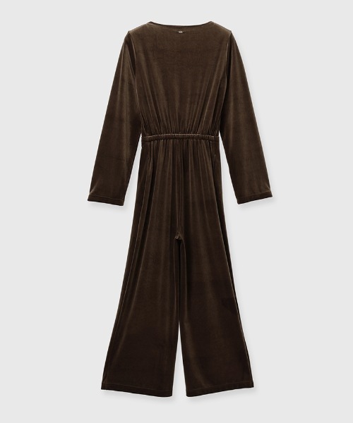 ベロアカットオールインワン（サロペット/オーバーオール）｜anuans