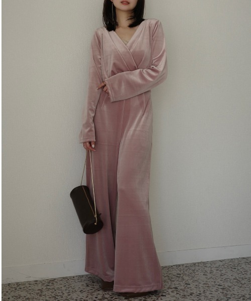 ベロアカットオールインワン（サロペット/オーバーオール