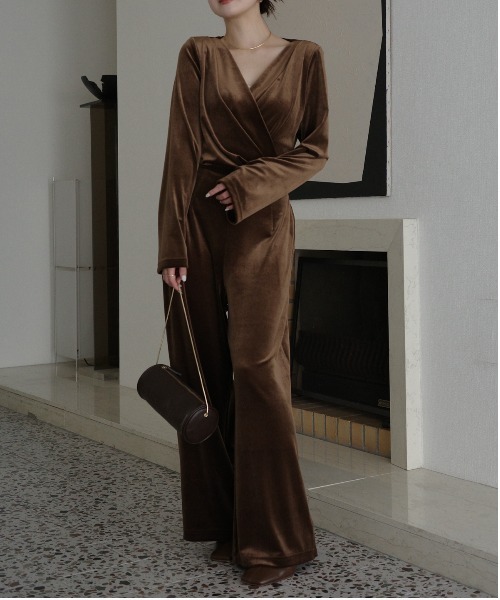 ベロアカットオールインワン（サロペット/オーバーオール