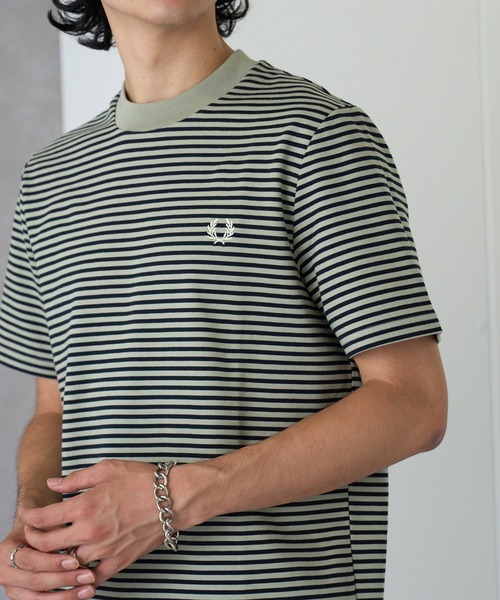 [FRED PERRY] Fine Stripe Heavyweight TSHIRT M6581