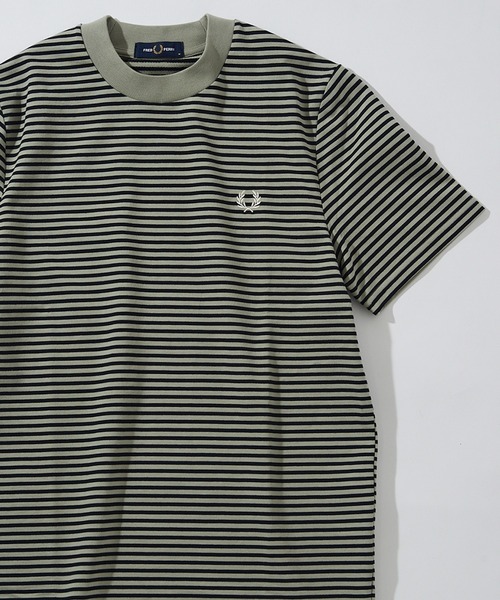 FRED PERRY(フレッドペリー)の「【FRED PERRY】FINE STRIPE HEAVYWEIGHT TSHIRT M6581(Tシャツ/カットソー・メンズ・グリーン/ミント/ブラック/グリーン系その他2・XL/L/M/S)」の17枚目の写真