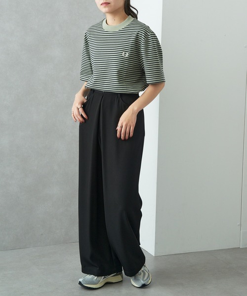 FRED PERRY(フレッドペリー)の「【FRED PERRY】FINE STRIPE HEAVYWEIGHT TSHIRT M6581(Tシャツ/カットソー・メンズ・グリーン/ミント/ブラック/グリーン系その他2・XL/L/M/S)」の19枚目の写真