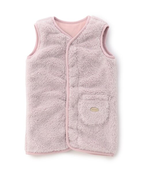 Ampersand（アンパサンド）の「ボアスリーパー（ルームウェア/パジャマ・キッズ・グリーン/アイボリー/ラベンダー/ベージュ・130/100/70）」の4枚目の写真