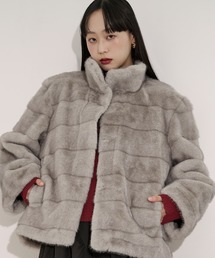 mink feel fur coat ミンクタッチファーコート