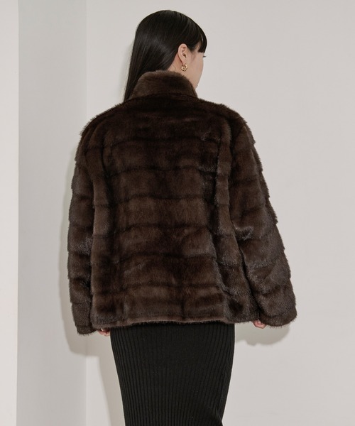 総丈87㎝ Majestic MINK ミンク ファーコート L Majestic MINK Saitoh