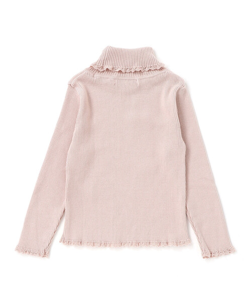 Tartine et Chocolat(タルティーヌエショコラ)の「【日本製】ソフトコットンリボンタートルネックセーター(80~140cm)(ニット/セーター・キッズ・グレー/オフホワイト/ピンク・110cm/100cm/120cm/130cm)」の13枚目の写真