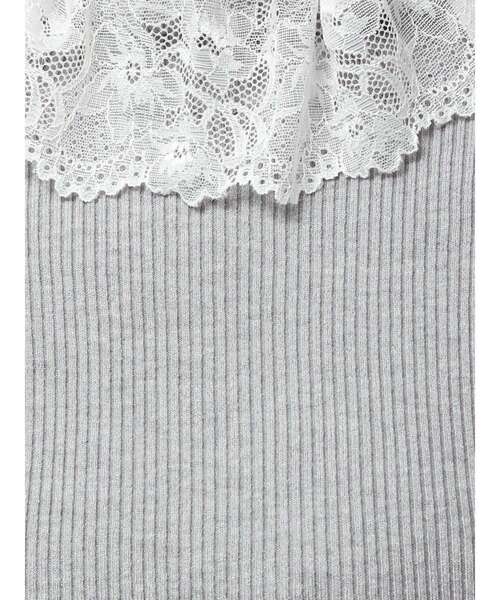 merry jenny(メリージェニー)の「レースリブニット(ニット/セーター・レディース・ピンク/アイボリー/ブラック/グレー・FREE)」の16枚目の写真